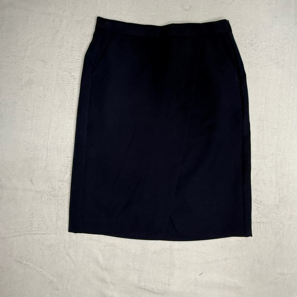 Banana Republic Navy Blue Pencil Skirt Classic Business Casual Size 4 NWT - Picture 2 of 7